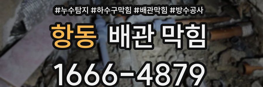 항동 배관 막힘