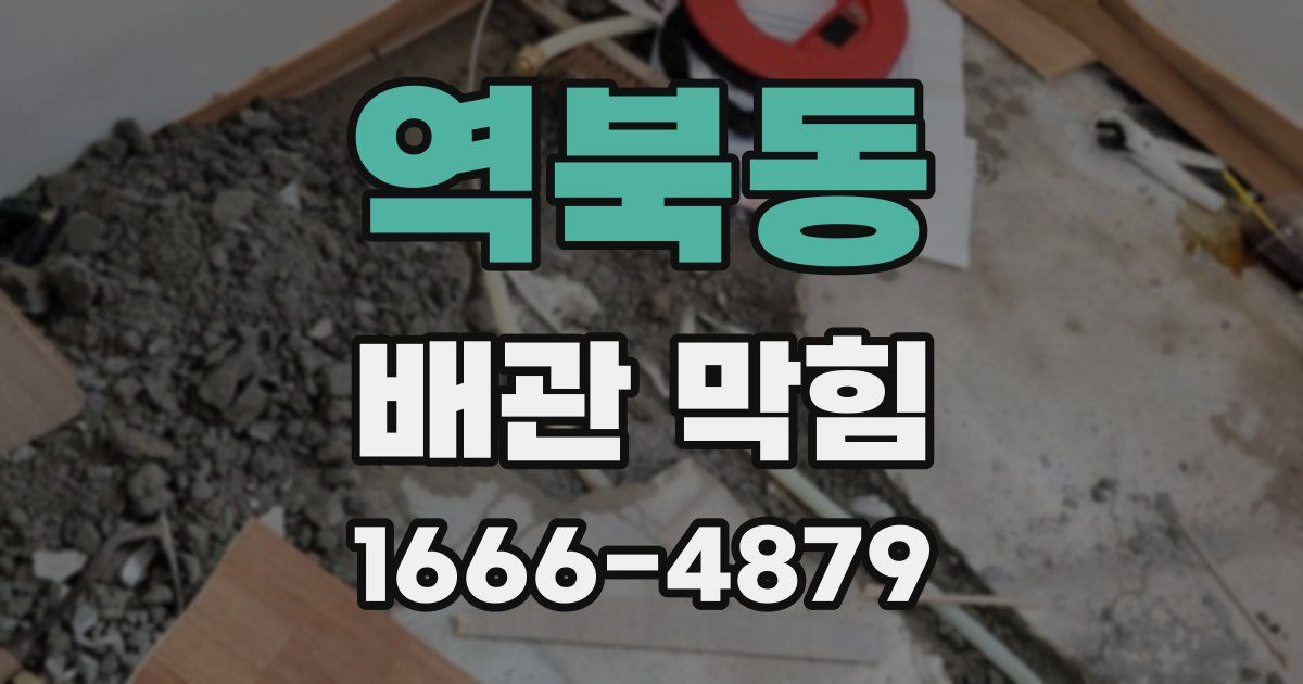 역북동 배관 막힘
