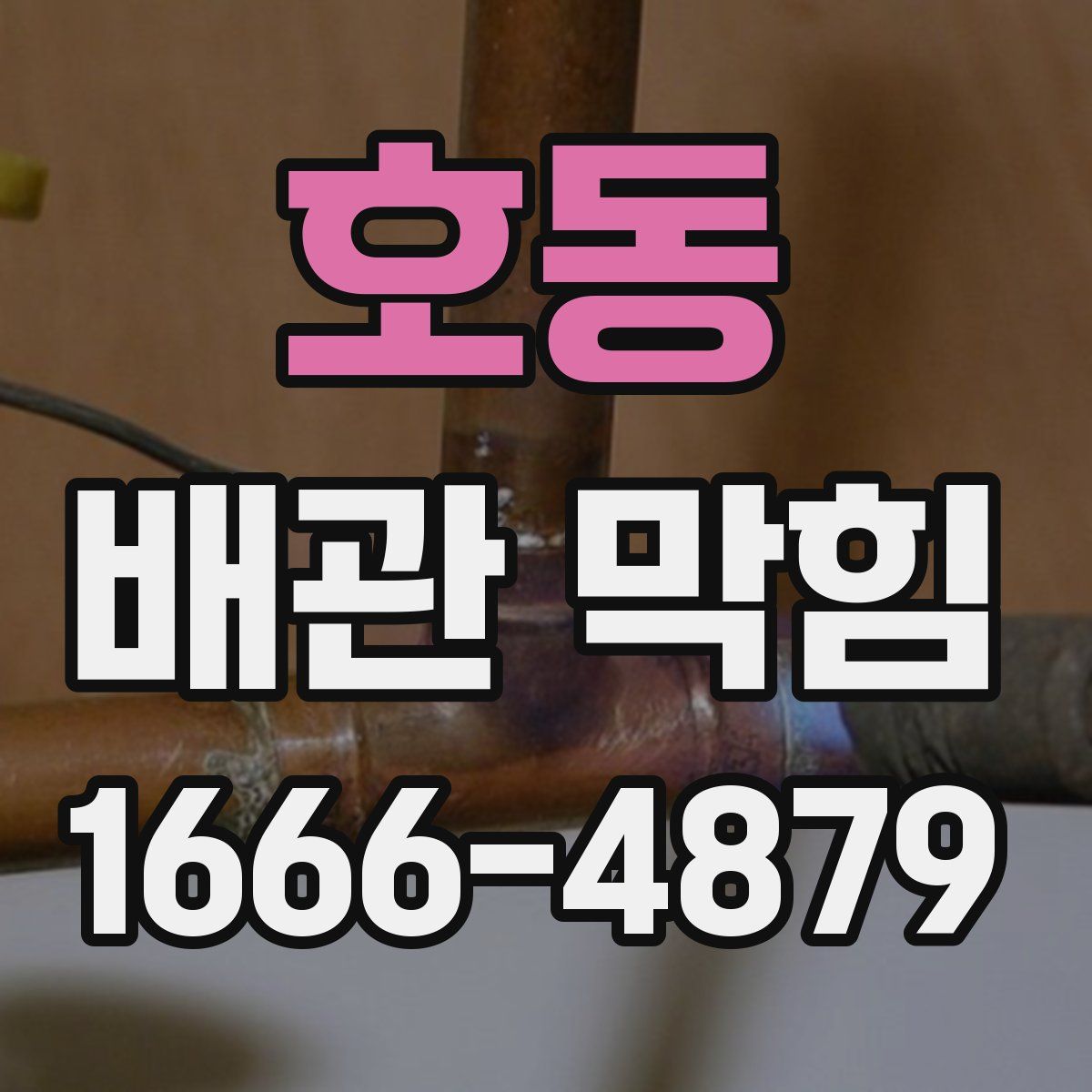 호동 배관 막힘
