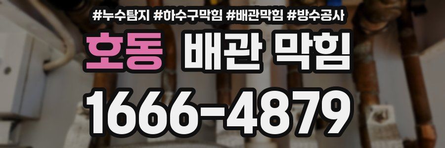 호동 배관 막힘