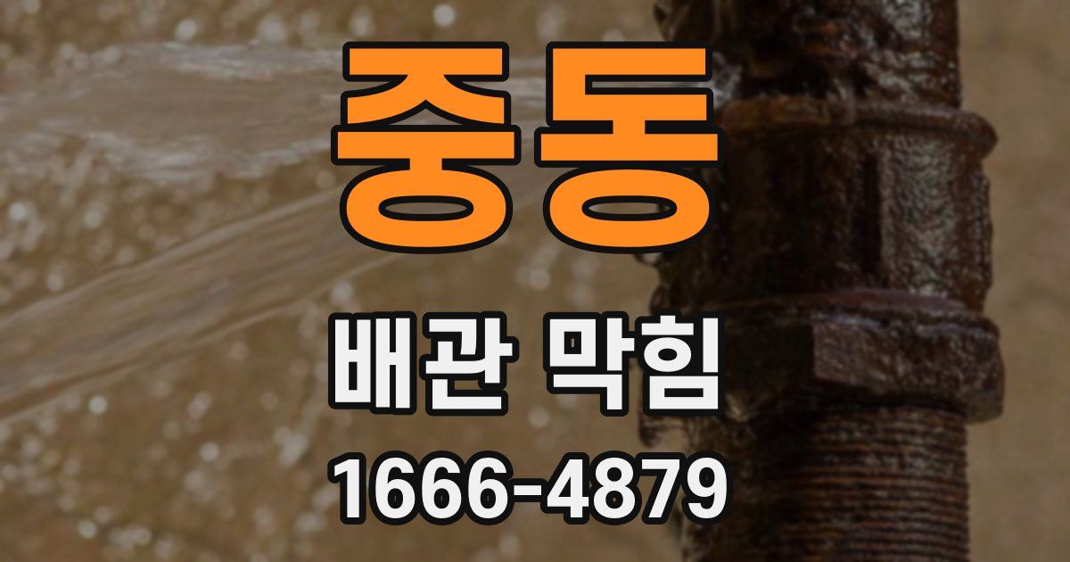 중동 배관 막힘