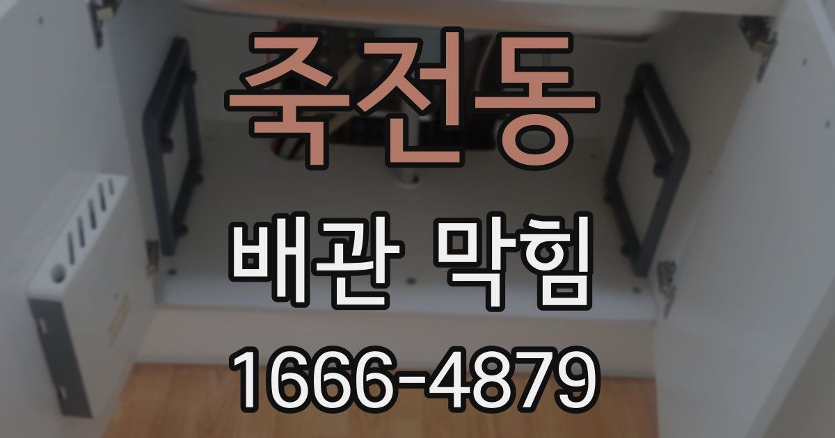 죽전동 배관 막힘