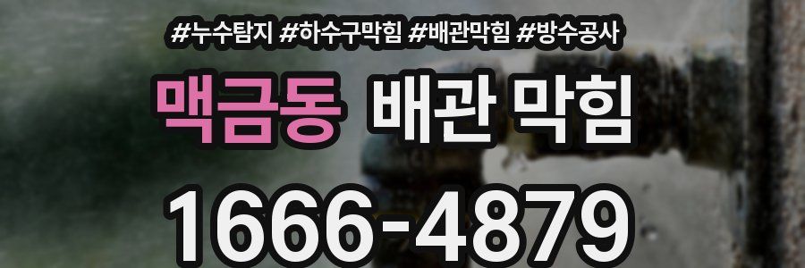맥금동 배관 막힘