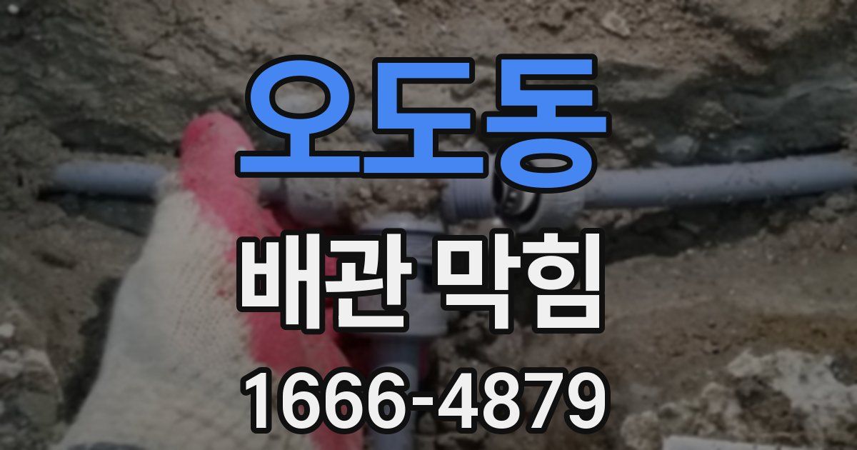 오도동 배관 막힘