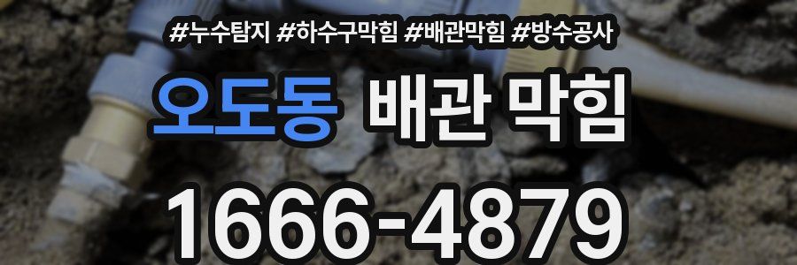 오도동 배관 막힘