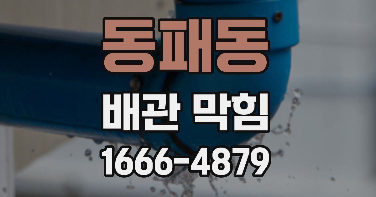 동패동 배관 막힘