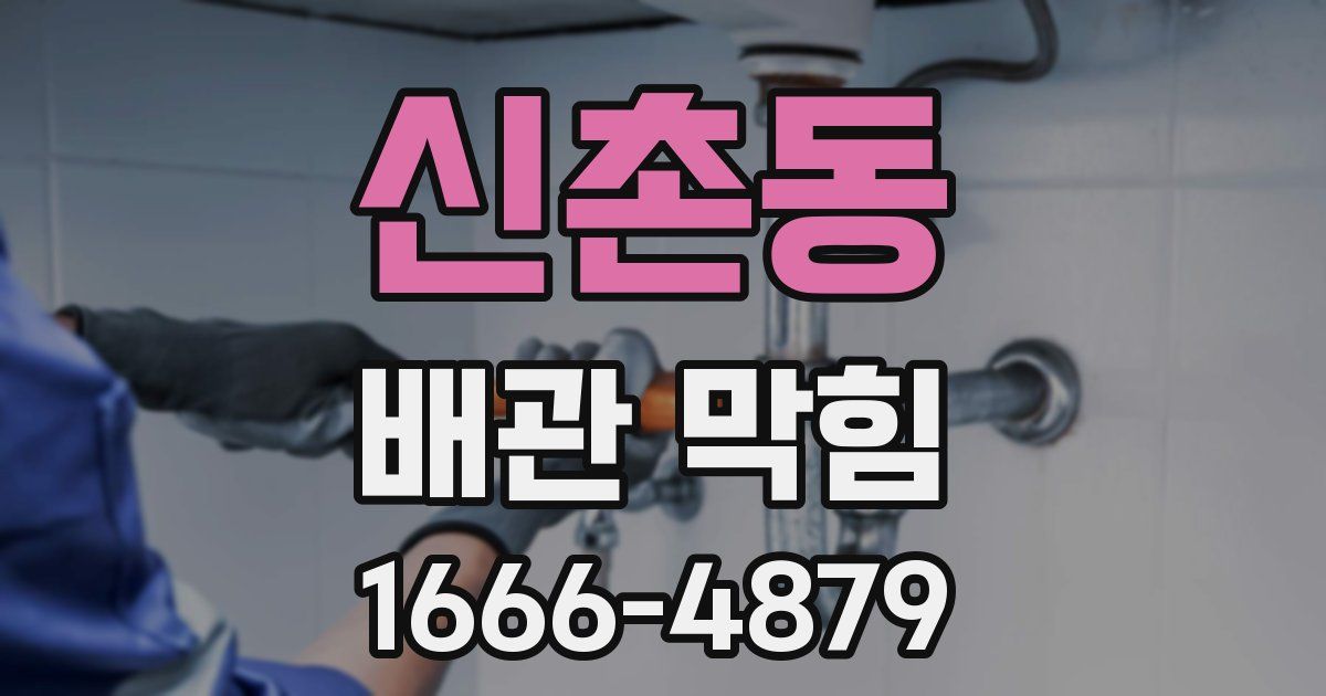 신촌동 배관 막힘