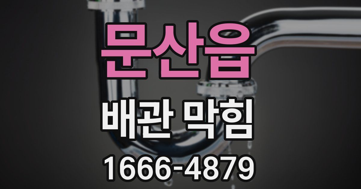 문산읍 배관 막힘