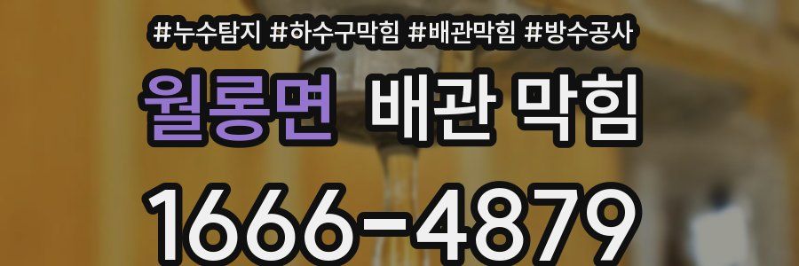월롱면 배관 막힘