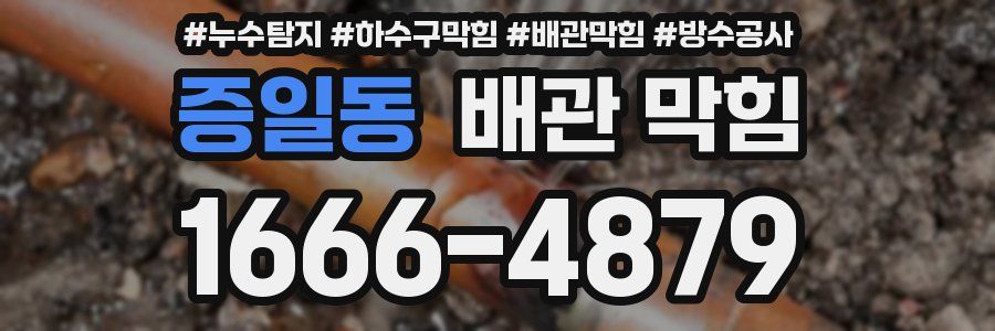 증일동 배관 막힘