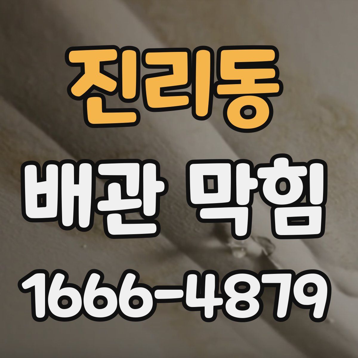 진리동 배관 막힘