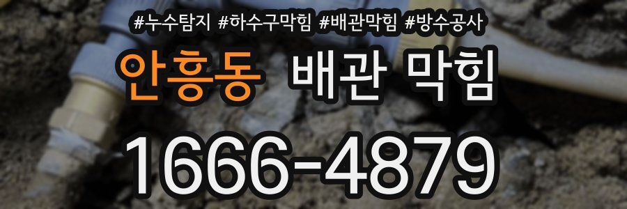 안흥동 배관 막힘
