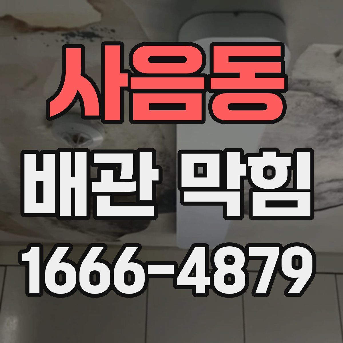 사음동 배관 막힘