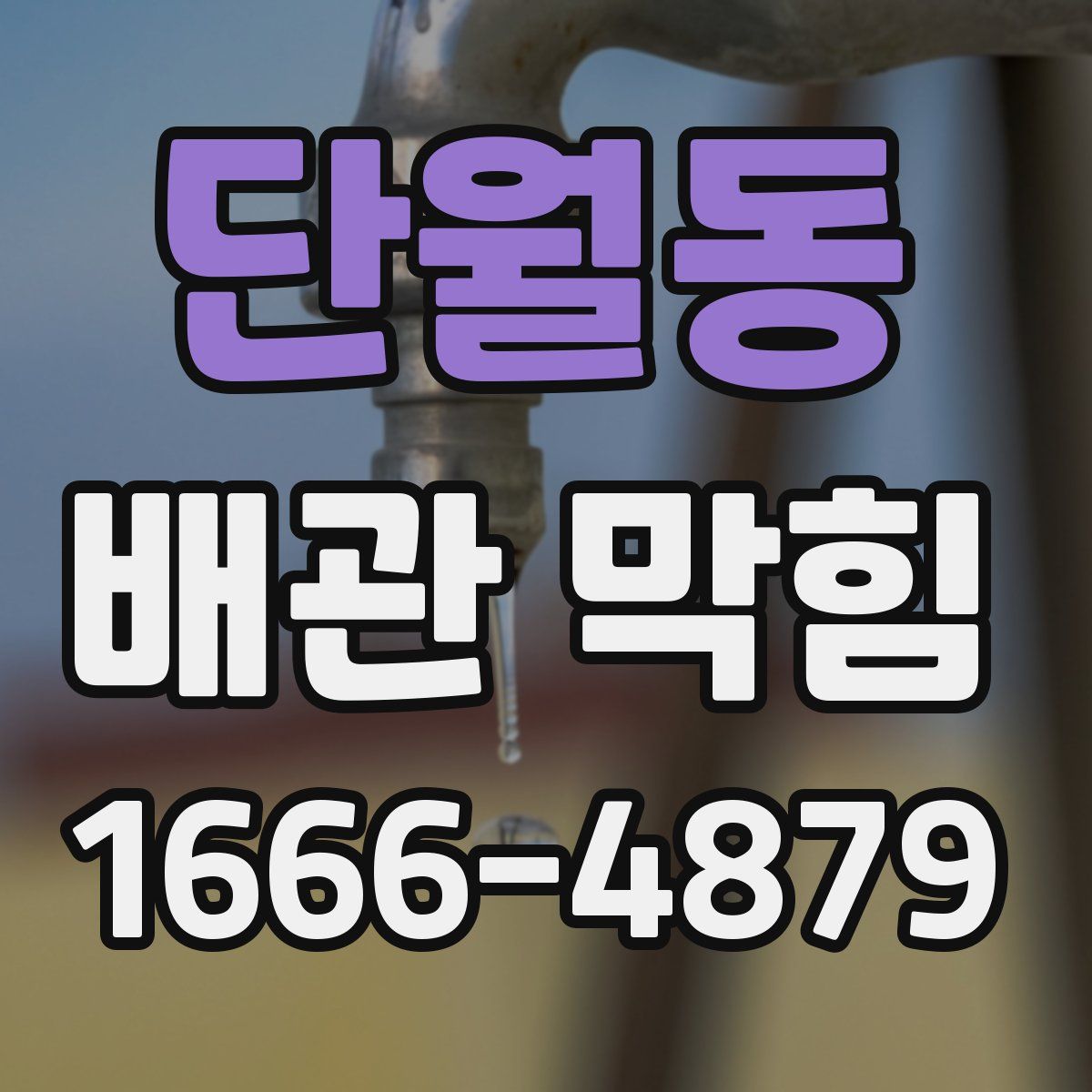 단월동 배관 막힘