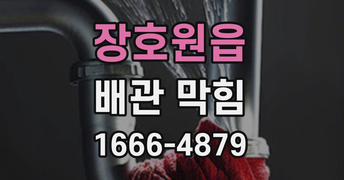 장호원읍 배관 막힘