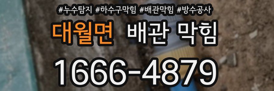대월면 배관 막힘