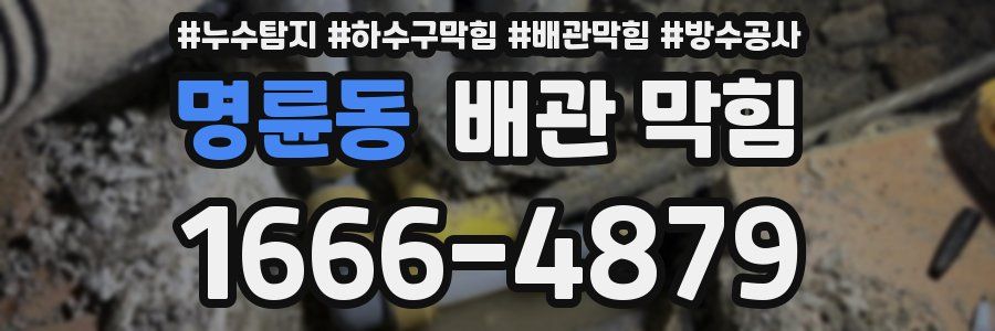 명륜동 배관 막힘