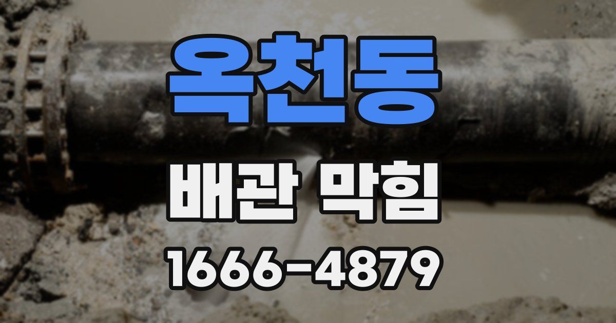 옥천동 배관 막힘