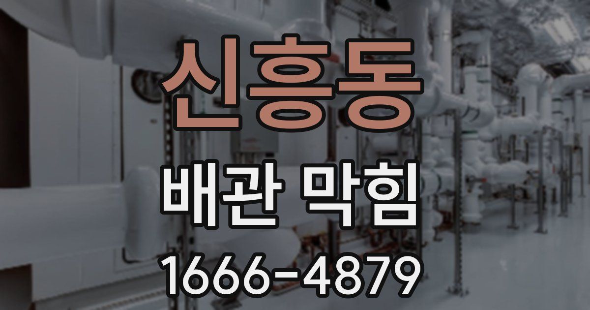 신흥동 배관 막힘