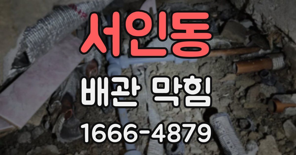 서인동 배관 막힘