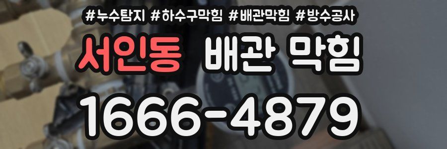 서인동 배관 막힘