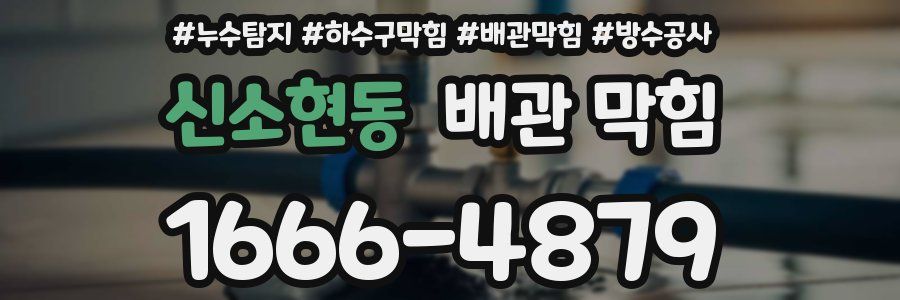 신소현동 배관 막힘