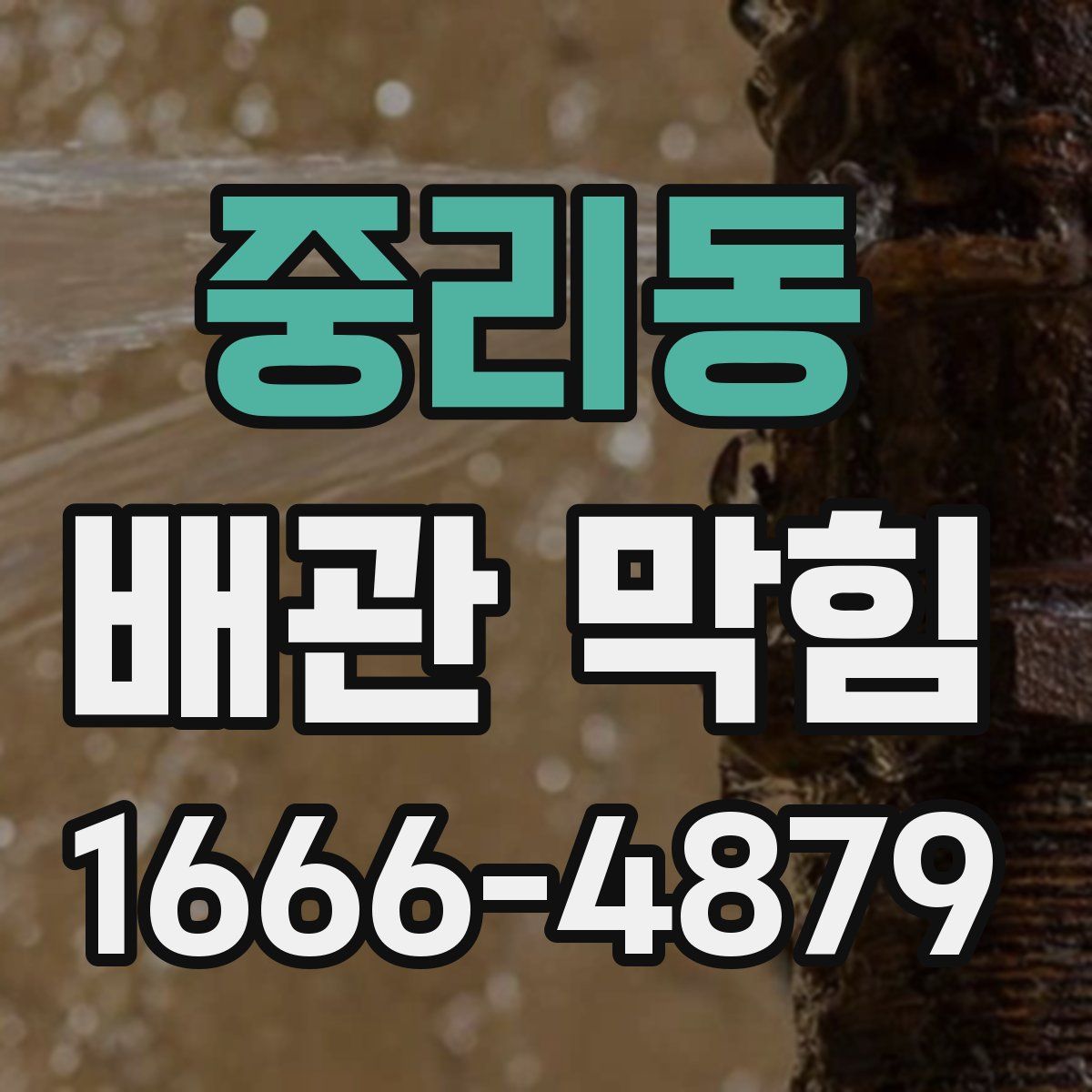 중리동 배관 막힘
