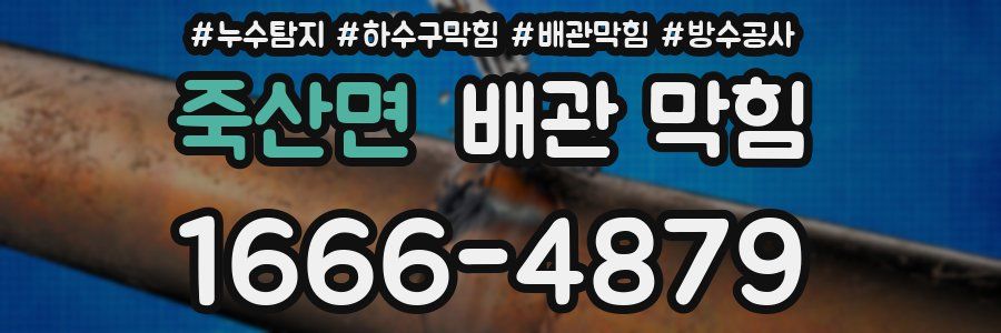 죽산면 배관 막힘
