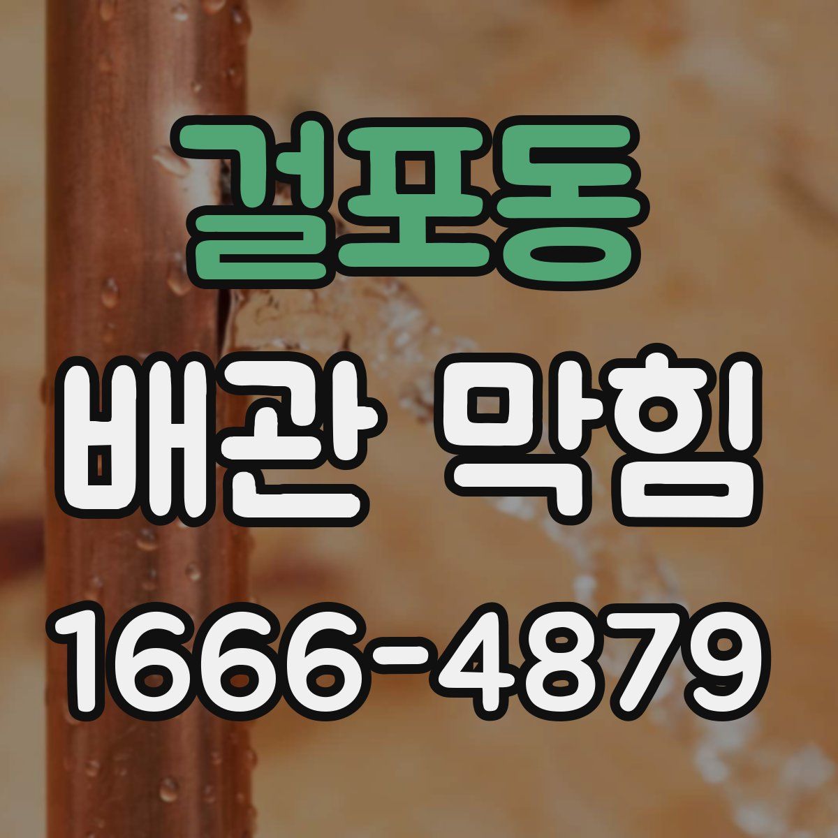 걸포동 배관 막힘