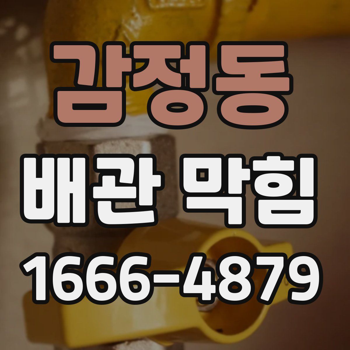 감정동 배관 막힘