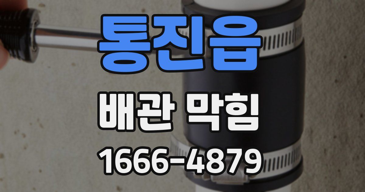 통진읍 배관 막힘