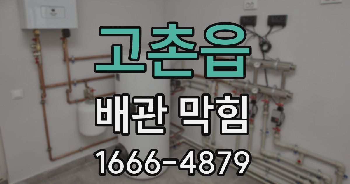 고촌읍 배관 막힘