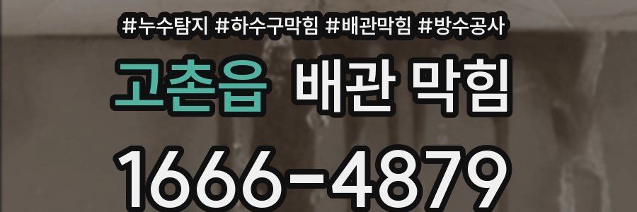 고촌읍 배관 막힘