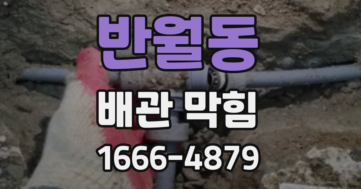 반월동 배관 막힘