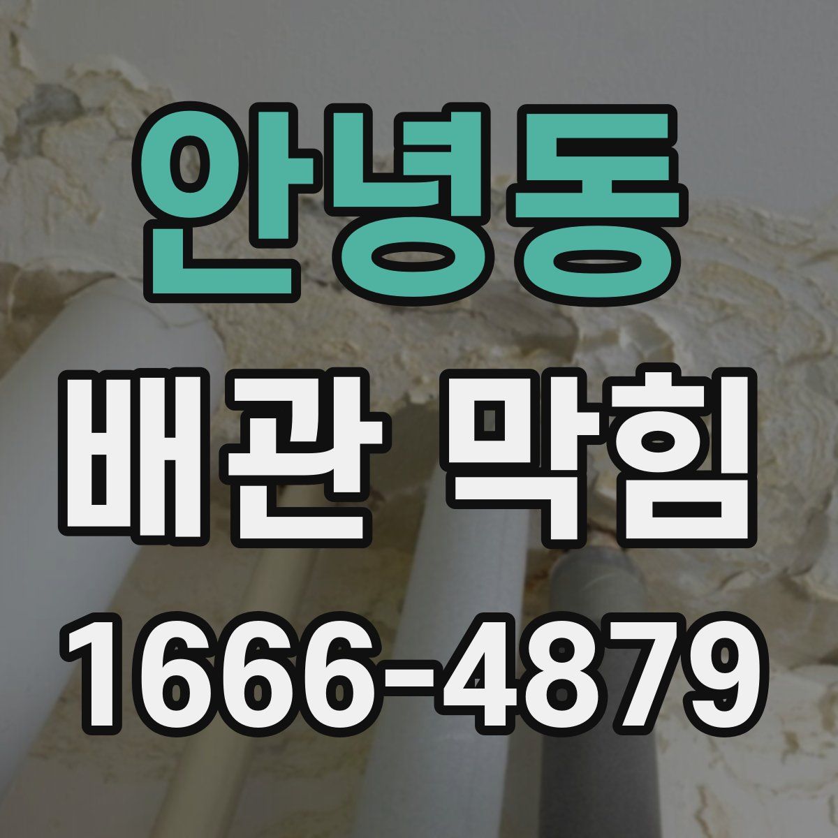 안녕동 배관 막힘