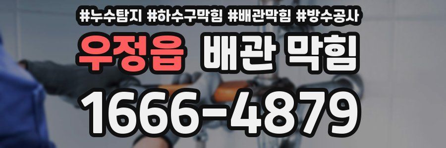 우정읍 배관 막힘