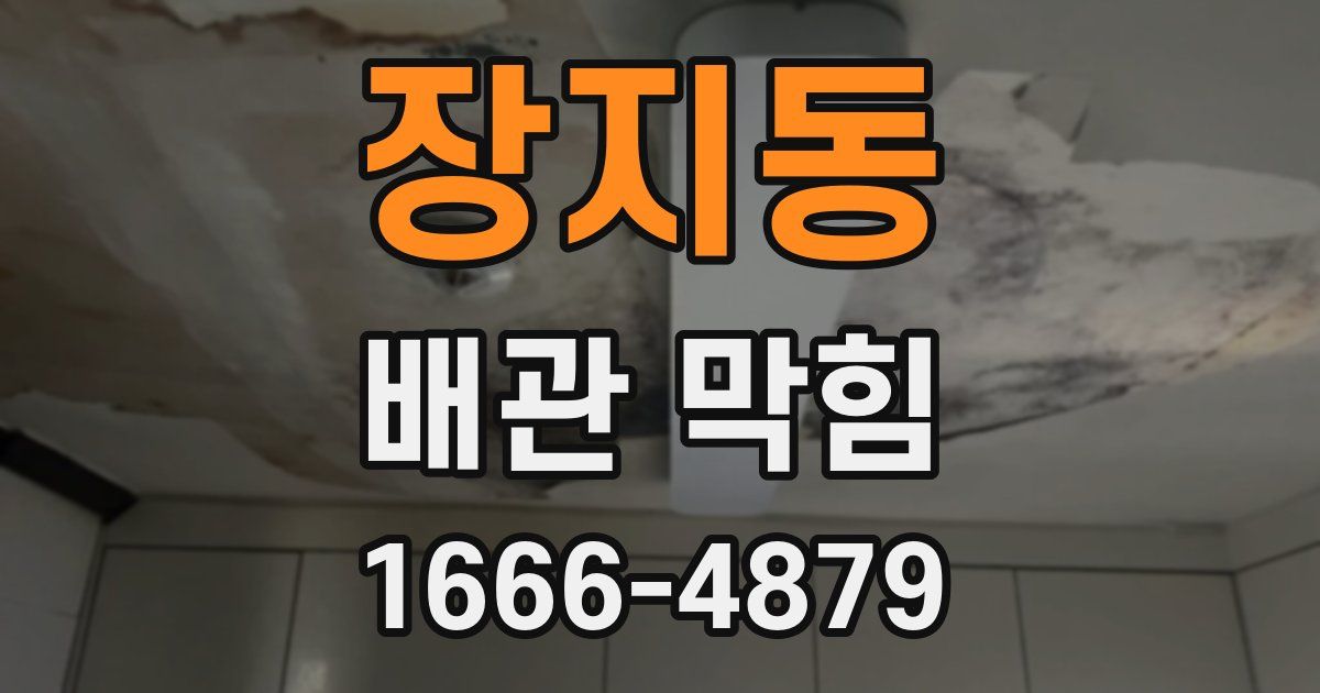 장지동 배관 막힘