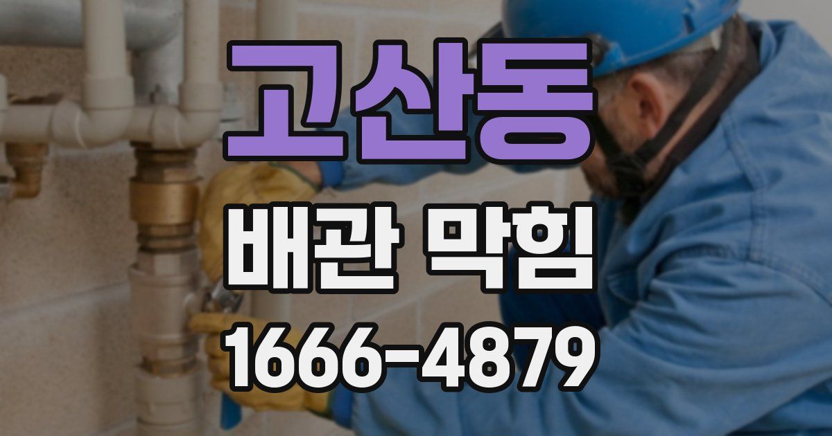 고산동 배관 막힘