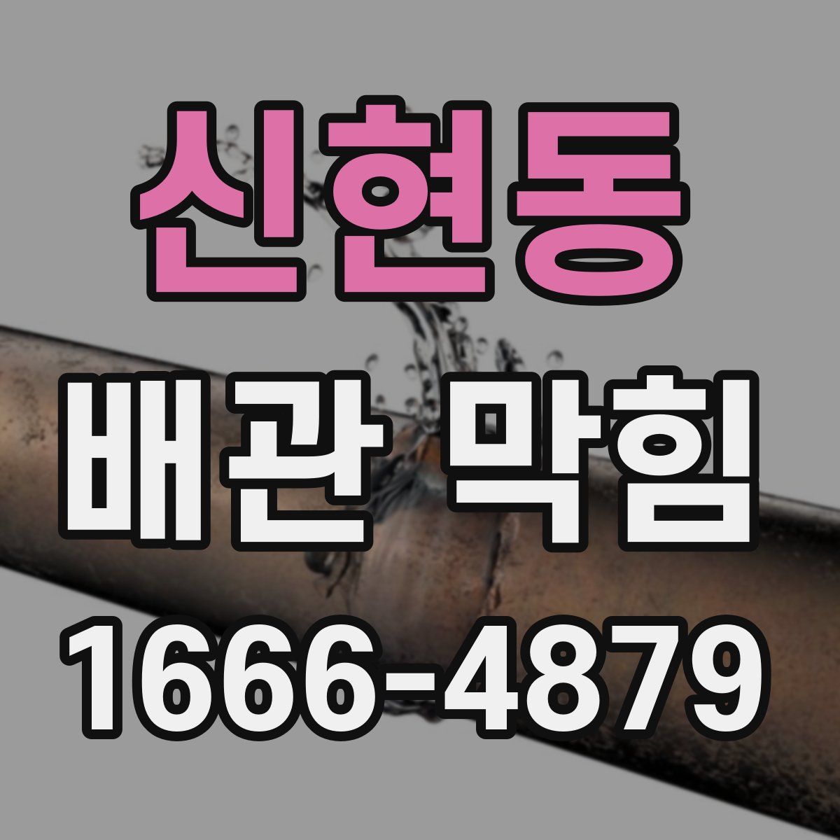 신현동 배관 막힘