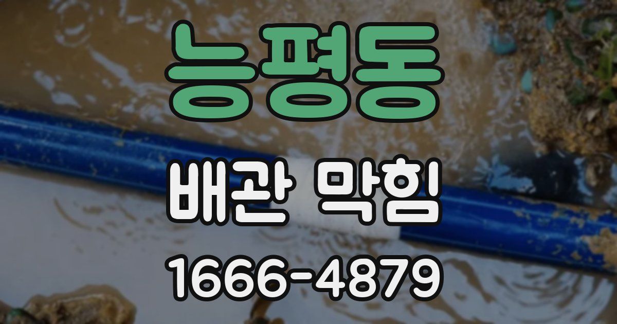 능평동 배관 막힘