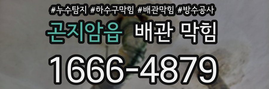 곤지암읍 배관 막힘
