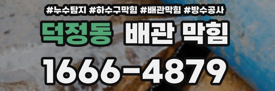 덕정동 배관 막힘