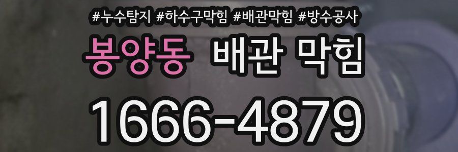봉양동 배관 막힘