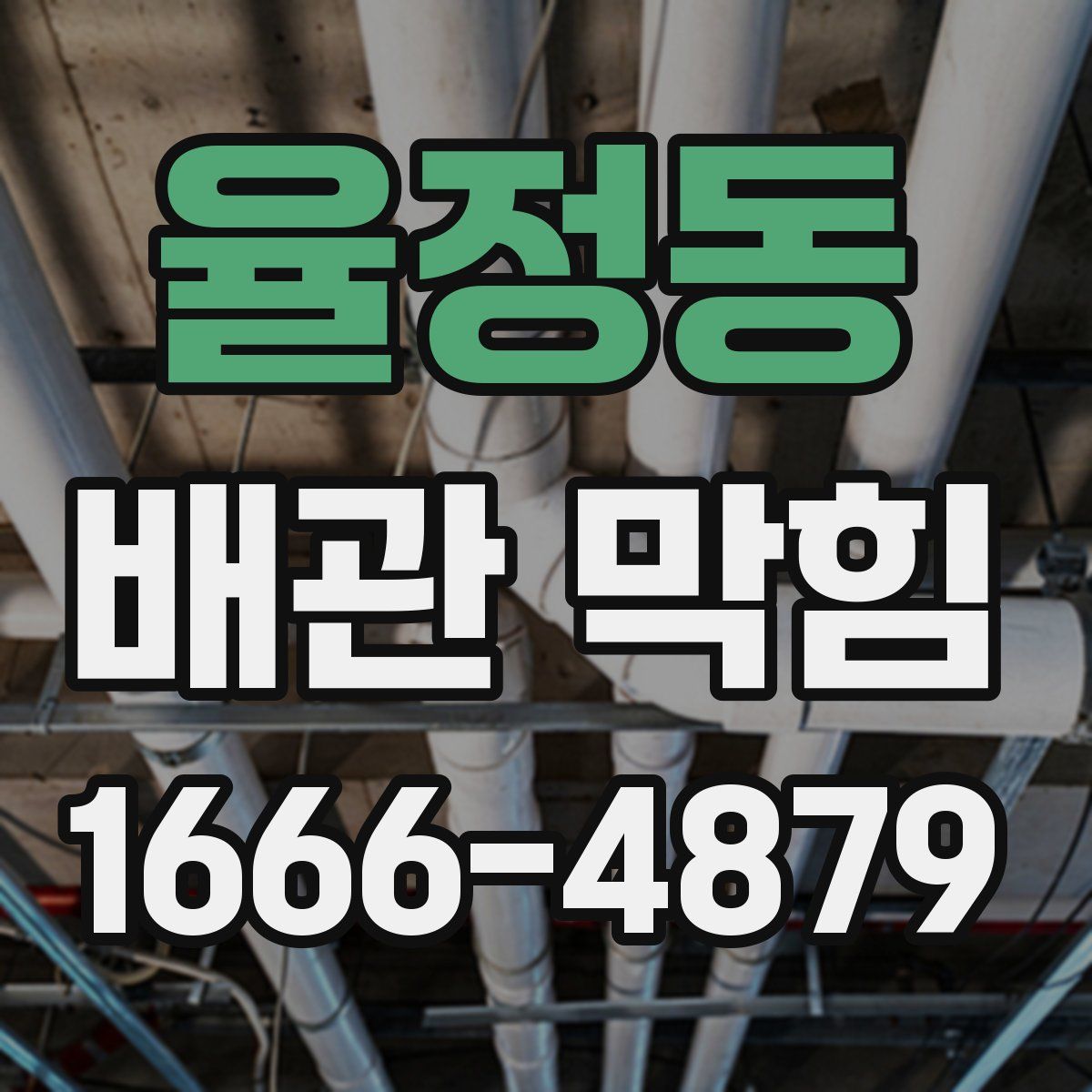 율정동 배관 막힘