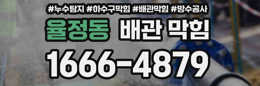 율정동 배관 막힘