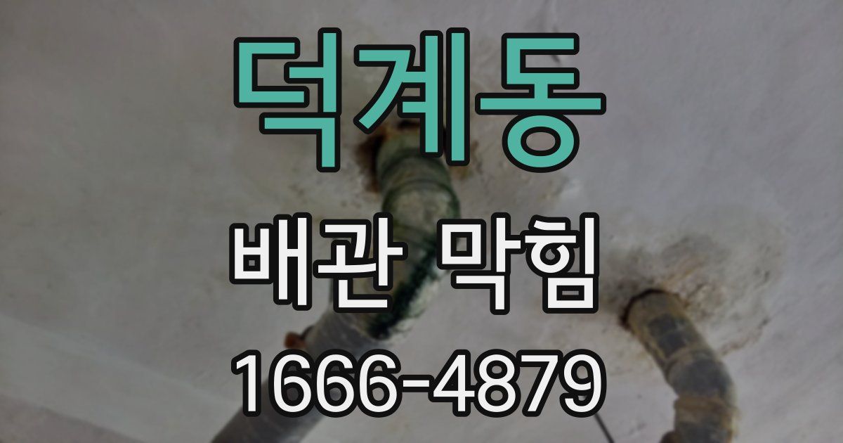 덕계동 배관 막힘