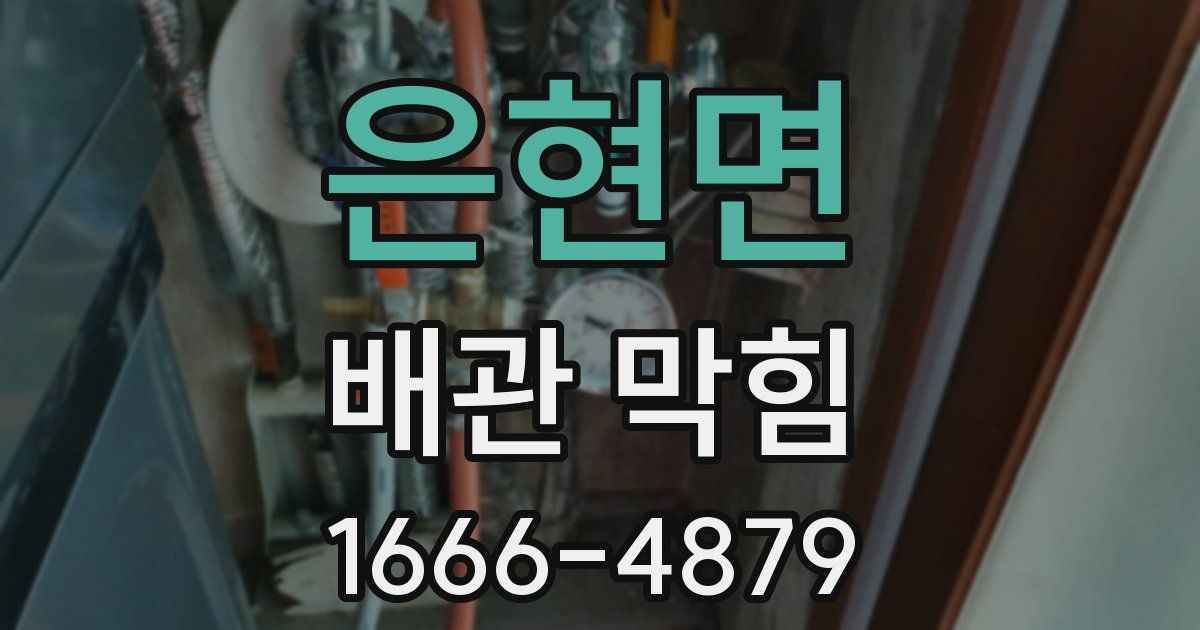 은현면 배관 막힘