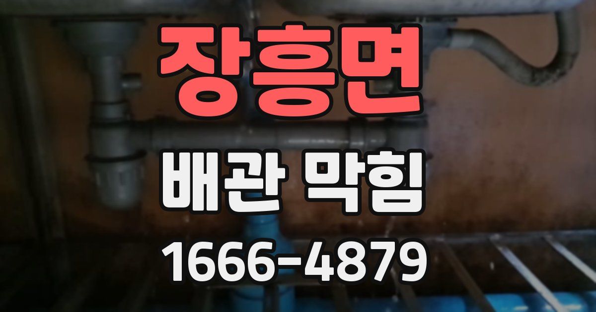 장흥면 배관 막힘