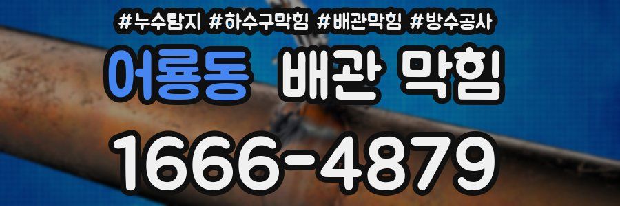 어룡동 배관 막힘