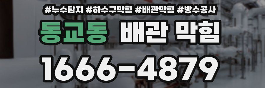동교동 배관 막힘